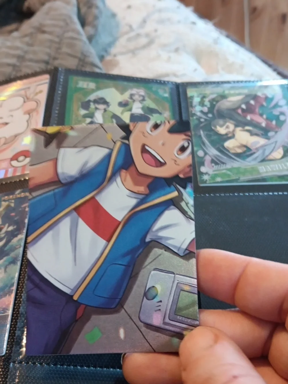 Pokemon Trading Card - Blue, White, Red Colors